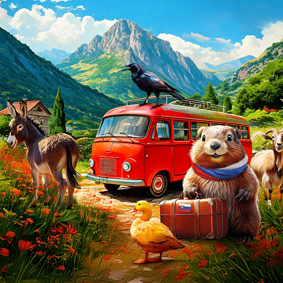 Dizajn detskej knižnej publikácie, Svišťove dobrodružstvá